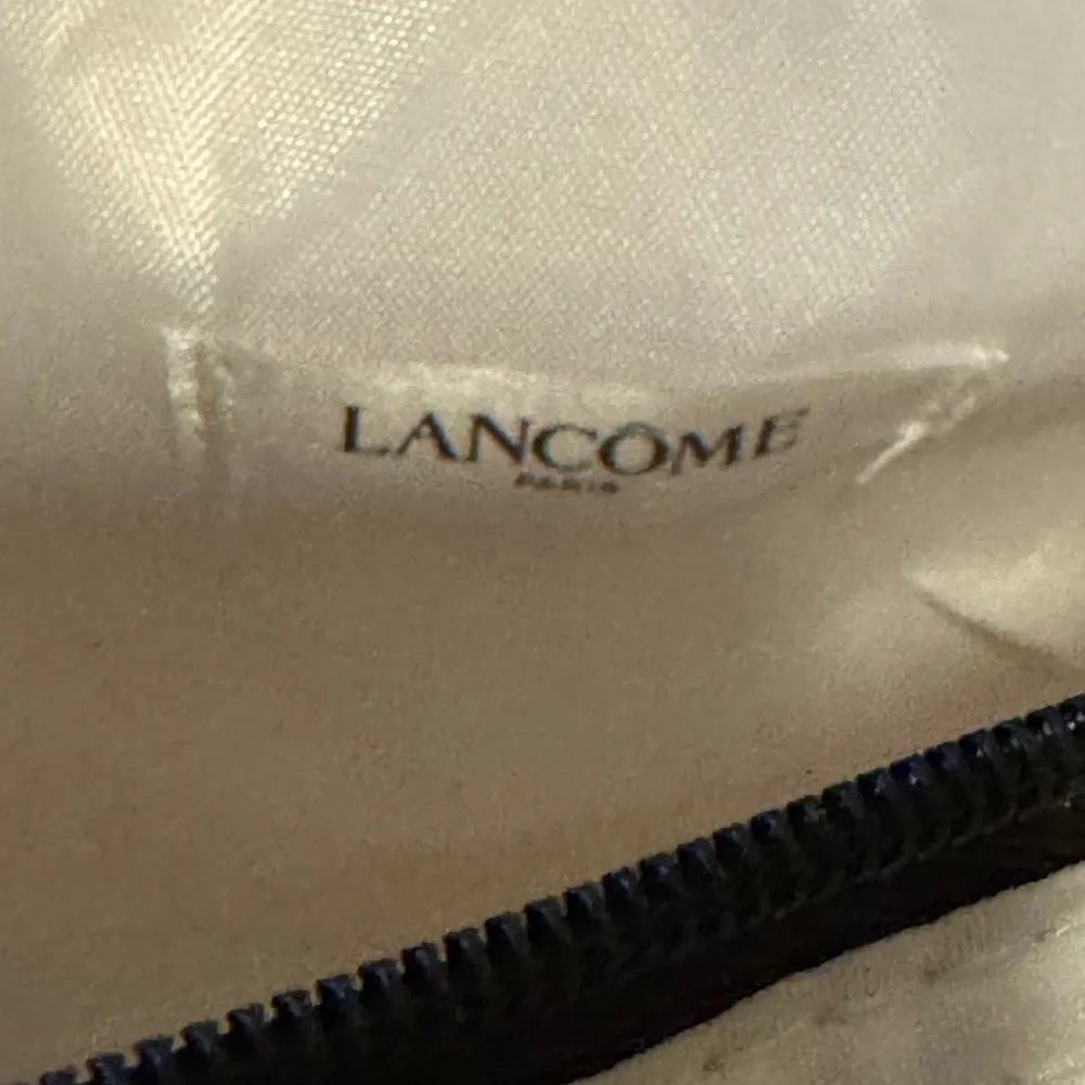 Lancome Cosmetic Bag with Black Rose Detail